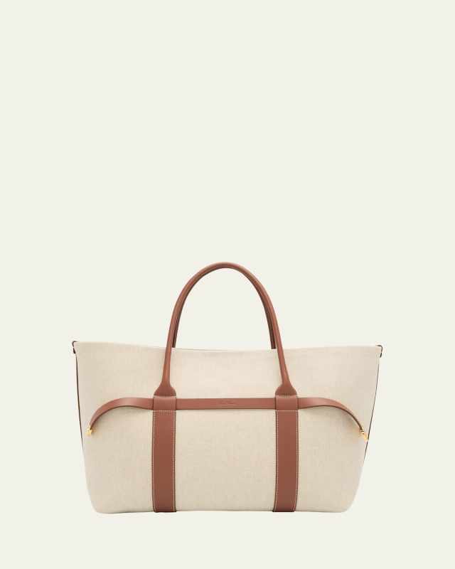 Ghiera Large Canvas Shopper Tote Bag